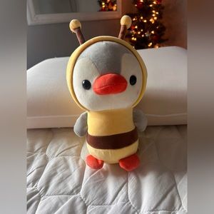 Penguin in a bee suit plushie